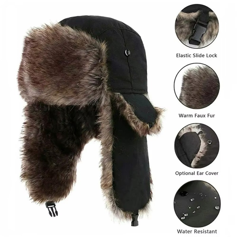 Winter Russian Ushanka Hat Men - огляд і ціна Winter Trapper Hat