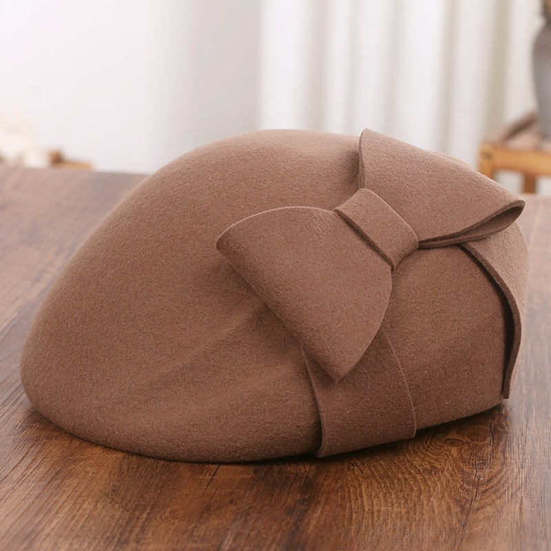 French Elegant Mesh-Bow Wool B - огляд і ціна Fedora Hat Wool