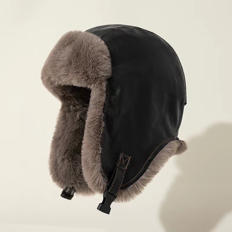 1pcs Men's Winter Retro leathe - огляд і ціна Winter Trapper Hat