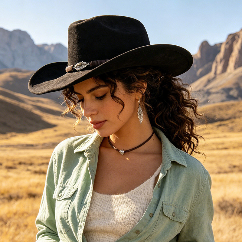 Western Cowboy Style Panama Wo - огляд і ціна Fedora Hat Wool
