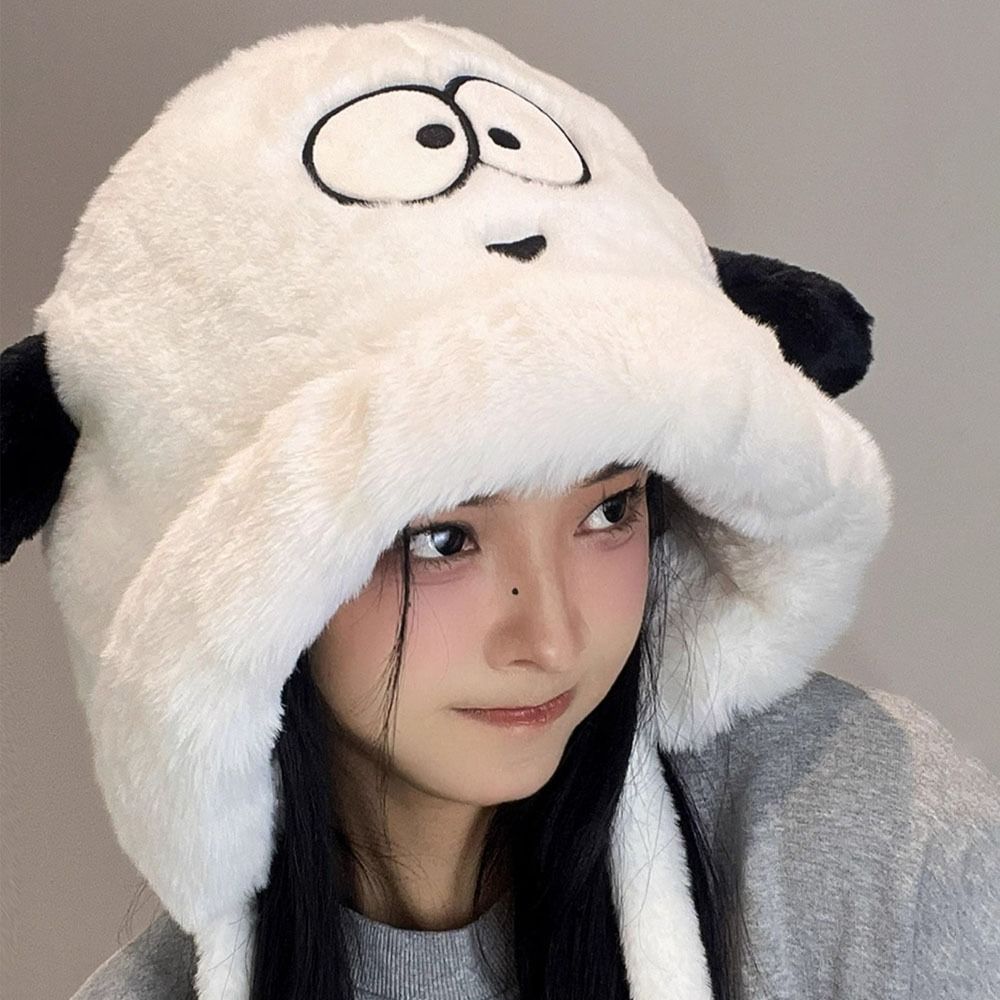 Cartoon Cute Dog Ears Women Wi - огляд і ціна Beanie Cuffed Knit