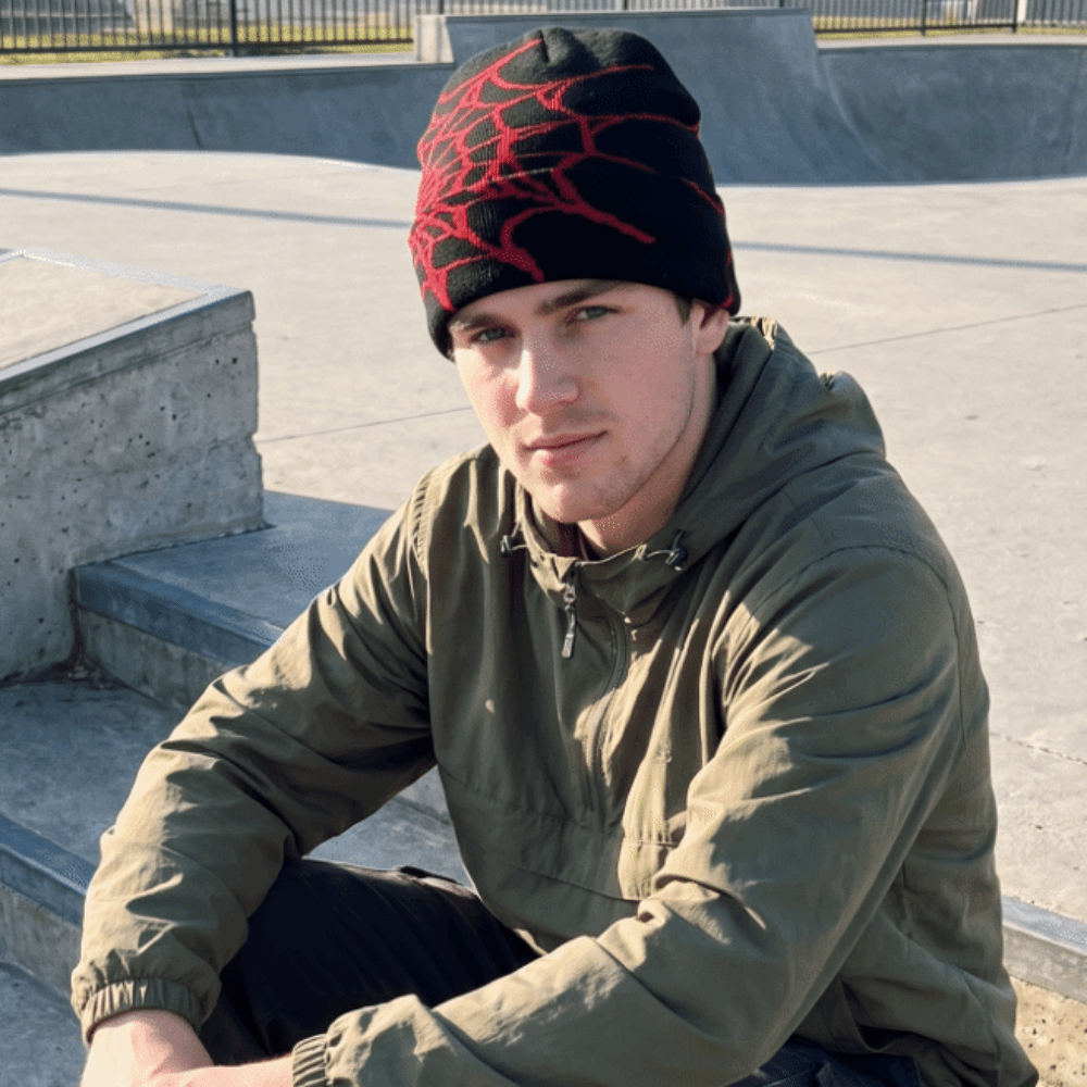 Hip-hop Soft Spider Web Patter - огляд і ціна Beanie Cuffed Knit